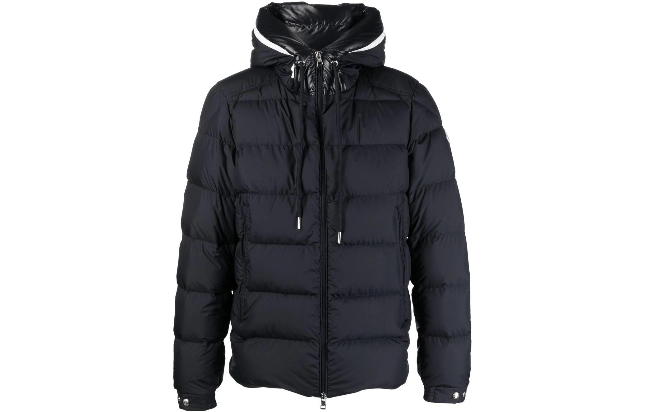 Order 몽클레르 카데르 FW22 네이비 후드 지퍼 다운 재킷 유니섹스 캐주얼 긴팔 H20911A0010554A81778