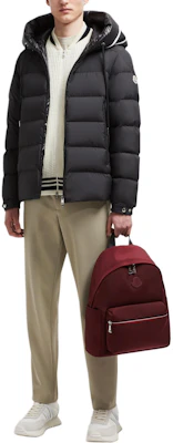 Moncler Cardere FW24 Unisex Black Goose Down Hooded Zip-Up Jacket with Logo. J20911A0020754A81999 Lookbook Moncler Cardere FW24 Unisex Black Goose Down Hooded Zip-Up Jacket with Logo. J20911A0020754A81999