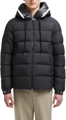 Moncler Cardere FW24 Unisex Black Goose Down Hooded Zip-Up Jacket with Logo. J20911A0020754A81999 Shop Moncler Cardere FW24 Unisex Black Goose Down Hooded Zip-Up Jacket with Logo. J20911A0020754A81999