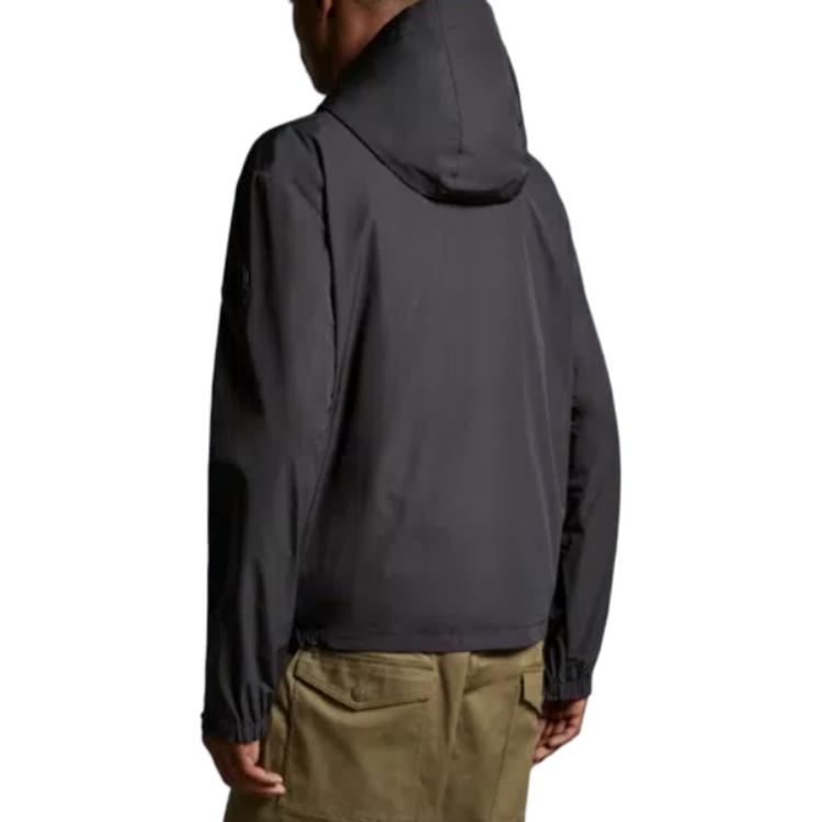 Purchase 蒙口 CARLES 灰色连帽条纹标志拉链夹克 J10911A0015654A91999