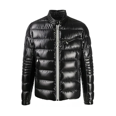 Moncler Caroux Black Unisex Goose Down Ski Jacket with Logo Patch F20911A5810068950999