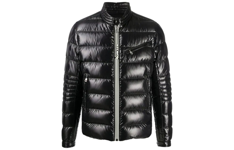 Moncler Caroux Black Unisex Goose Down Ski Jacket with Logo Patch F20911A5810068950999 圖 2