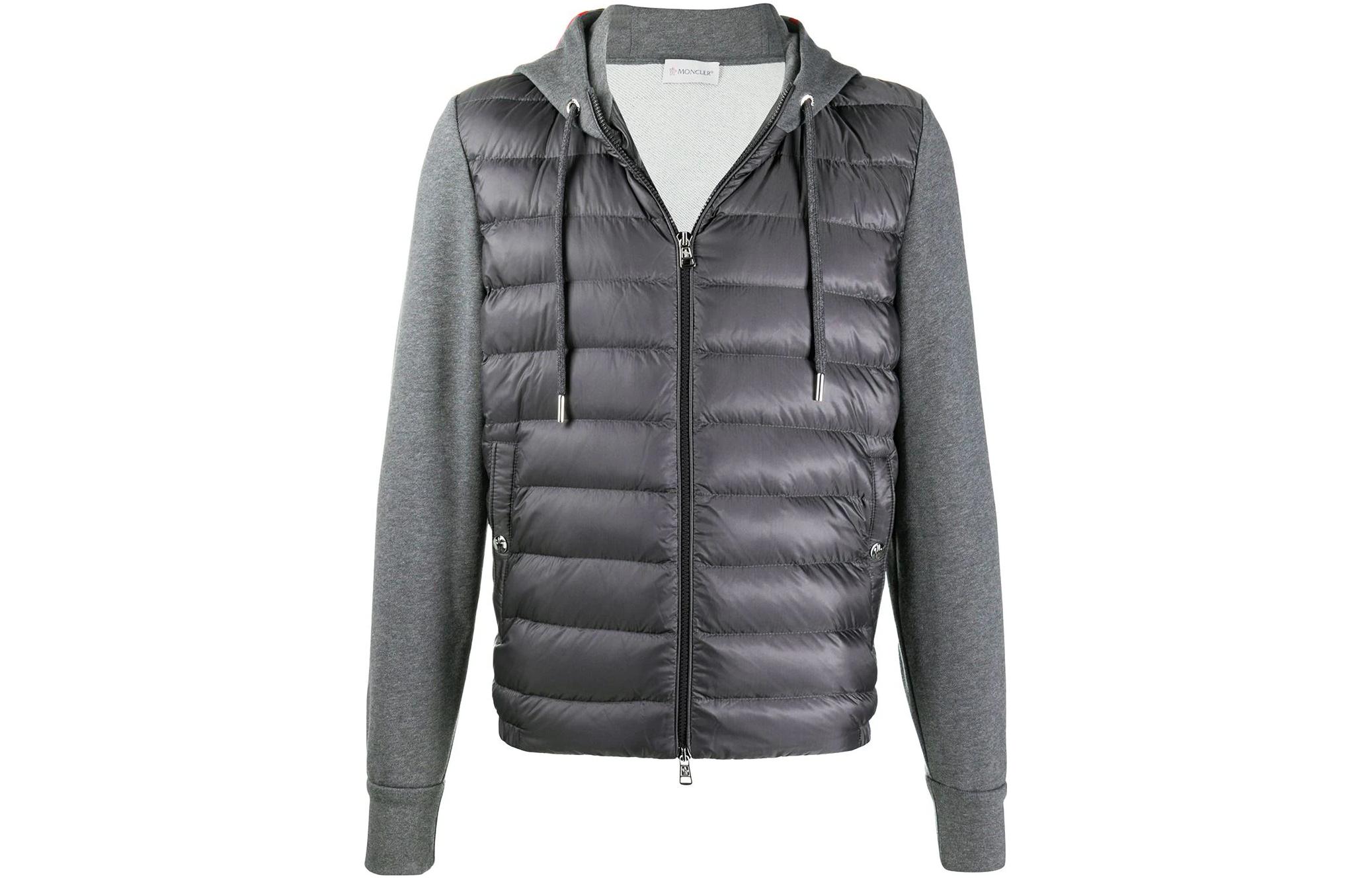 Moncler Casual Spliced Hooded Down Jacket F20918G5110080985