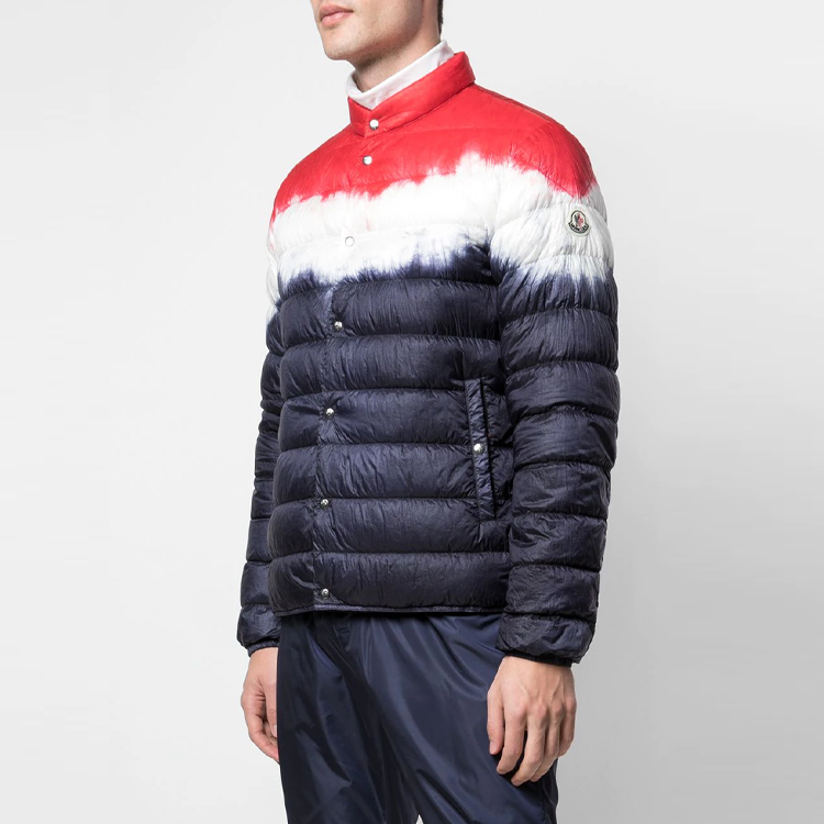 Moncler Casual Tie-Dye Down Jacket Navy Blue. F10911A50760539T0776 圖 5