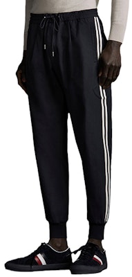 Moncler Casual Twill Nylon Knit Track Pants. G10912A7610054AGK778 Lookbook Moncler Casual Twill Nylon Knit Track Pants. G10912A7610054AGK778