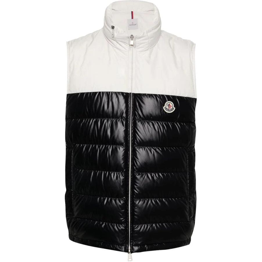 Moncler Cerces FW24 Black Down Puffer Vest Unisex Winter Sleeveless Jacket. J10911A00058595ZJ778