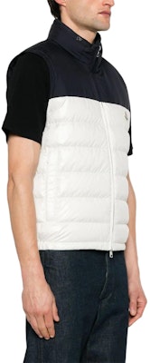 モンクレール セルセス FW24 カラーブロック ロゴ ジップ ノースリーブ ベスト ホワイト J10911A00058595ZJ034 Purchase モンクレール セルセス FW24 カラーブロック ロゴ ジップ ノースリーブ ベスト ホワイト J10911A00058595ZJ034