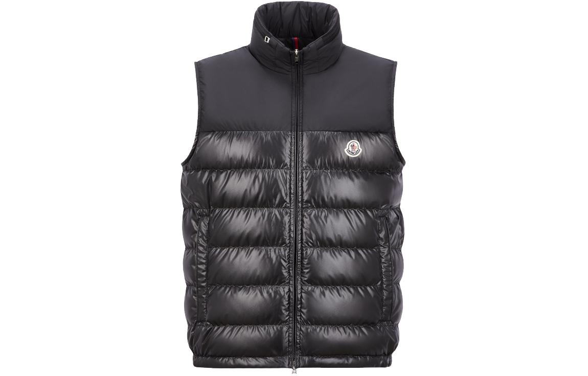 Moncler Cerces SS24 Slim Fit Sleeveless Down Vest Unisex Black J10911A00058595ZJ999