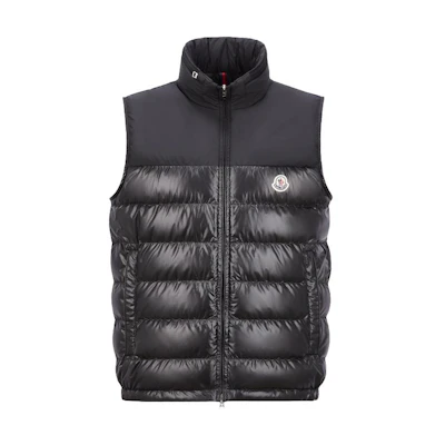 Moncler Cerces SS24 Slim Fit Sleeveless Down Vest Unisex Black J10911A00058595ZJ999