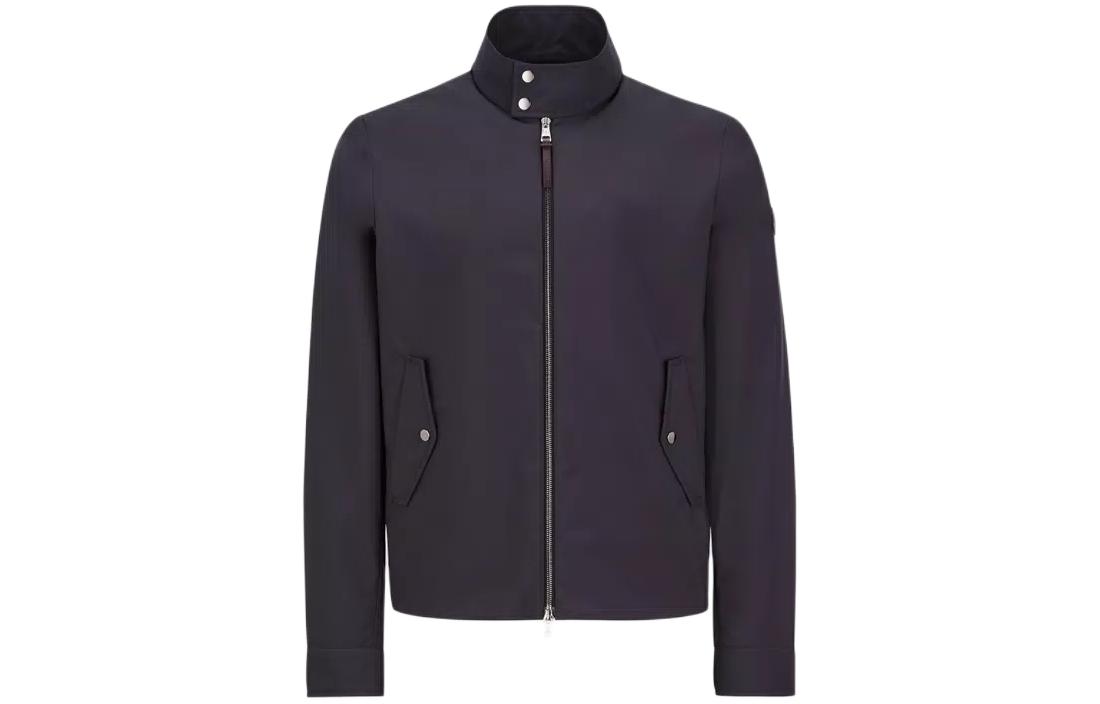 Moncler Chaberton Navy Blue High-Neck Short Jacket for Men J10911A00142597IF779