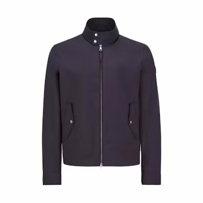 Moncler Chaberton Navy Blue High-Neck Short Jacket for Men J10911A00142597IF779