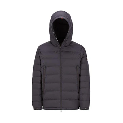 Moncler Chambeyron Short Quilted Hooded Down Jacket Unisex Navy Blue. J10911A0001054A81778