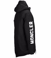 Shop Moncler Charnier 黑色中性連帽大衣外套 4236005C0078