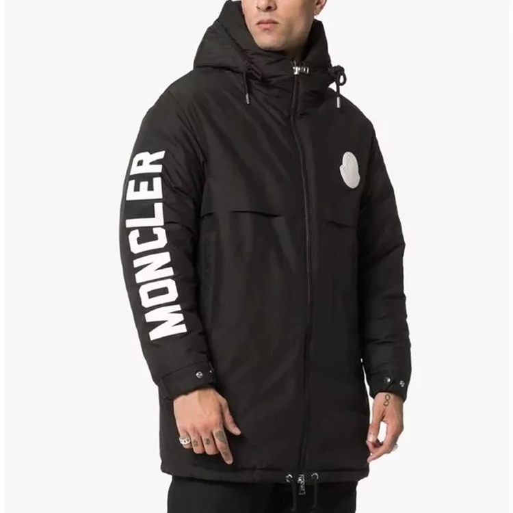 Sizing Moncler Charnier 黑色中性連帽大衣外套 4236005C0078