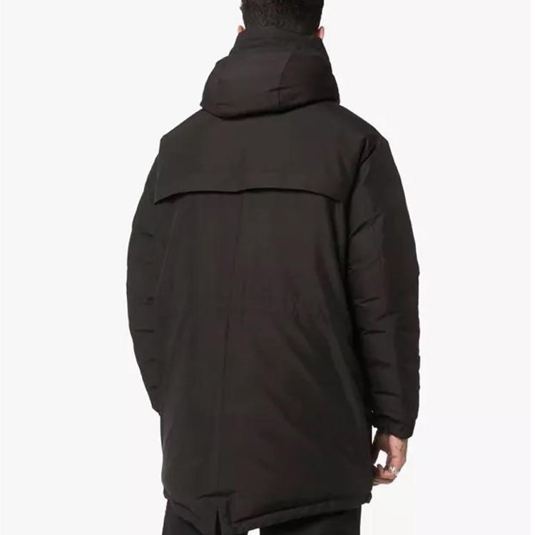 Cheap Moncler Charnier 黑色中性連帽大衣外套 4236005C0078