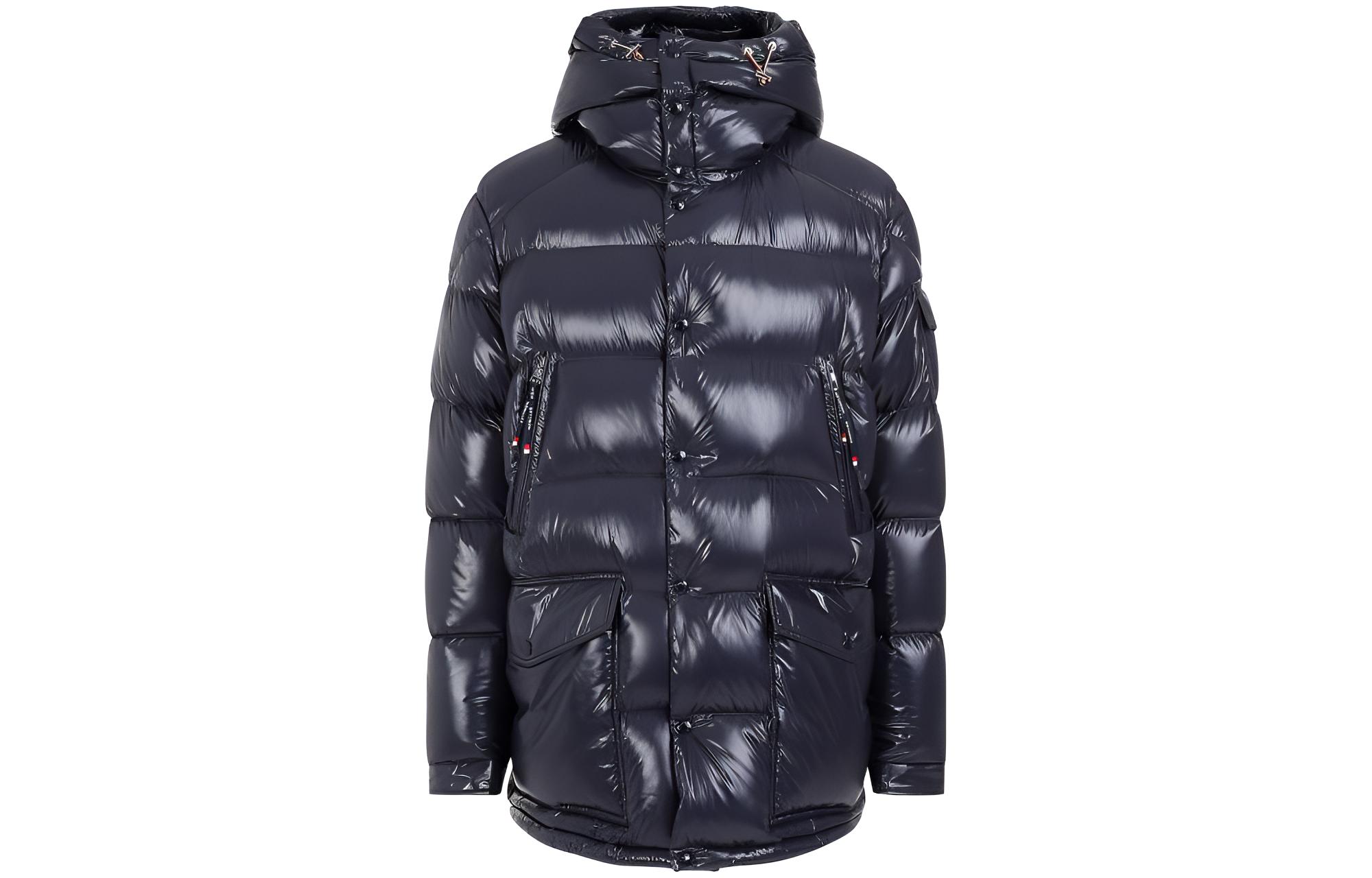 Moncler Chiablese Unisex Down Jacket Navy - Winter Hooded Outerwear. 1A001995963V-742