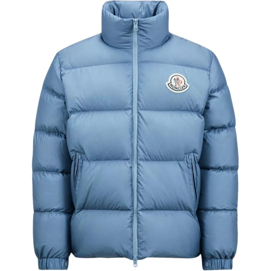 Moncler Citala Series FW24 Light Down Jacket Unisex Pale Blue with Logo Patch J20911A000745396L71G