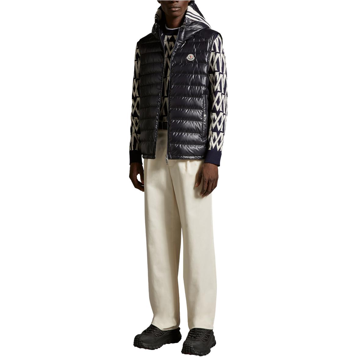 Lookbook Moncler Clai SS24 Year of Dragon Hooded Down Vest Unisex Midnight Blue. J10911A00057595ZJ778