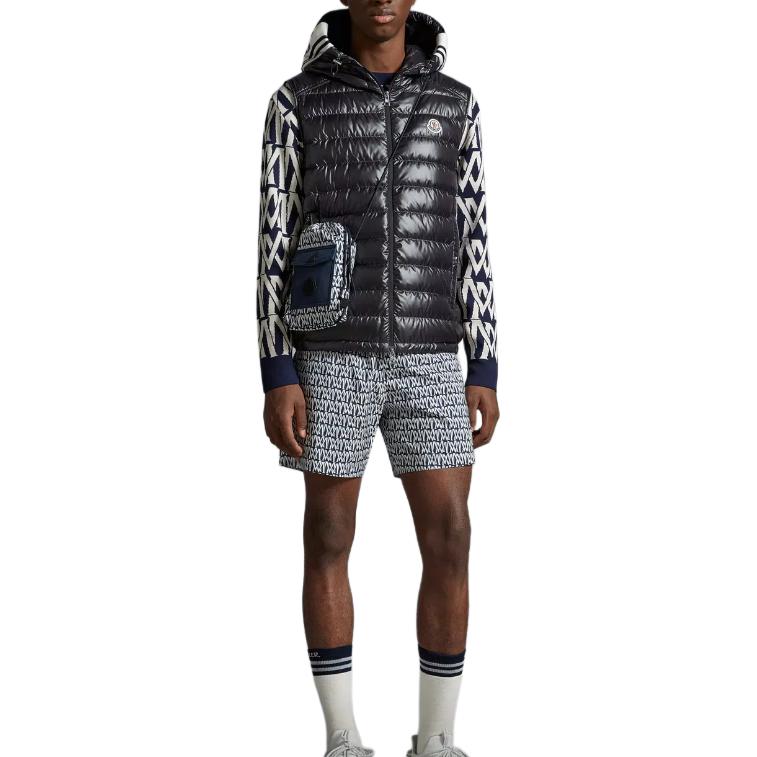 Lookbook Moncler Clai Unisex Black Sleeveless Hooded Down Vest Jacket. J10911A00057595ZJ999