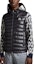 Shop Moncler Clai Unisex Black Sleeveless Hooded Down Vest Jacket. J10911A00057595ZJ999