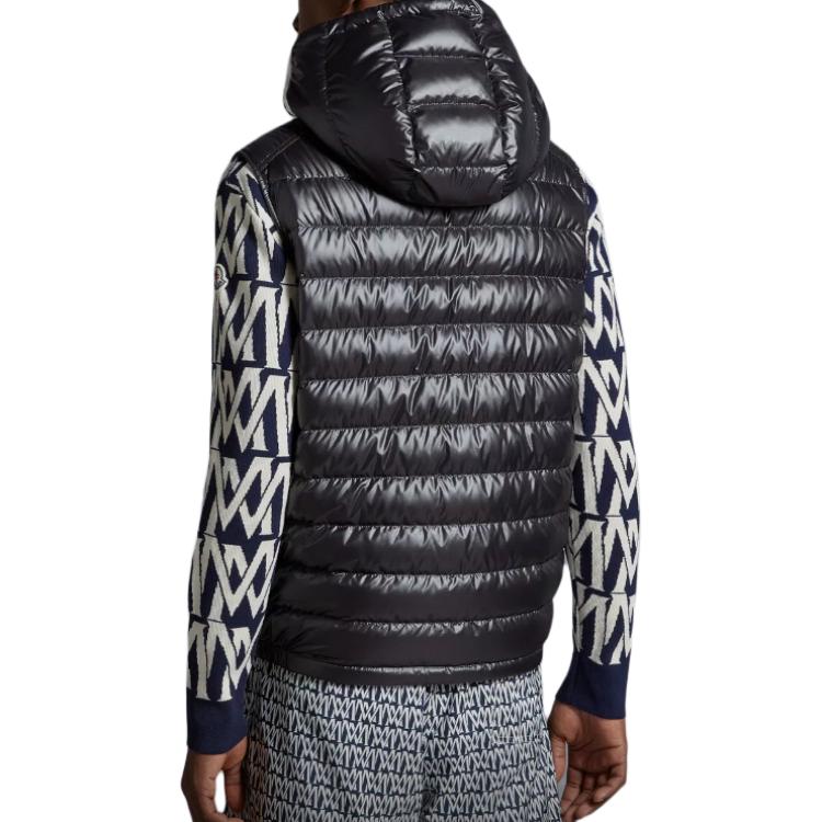 Purchase Moncler Clai Unisex Black Sleeveless Hooded Down Vest Jacket. J10911A00057595ZJ999