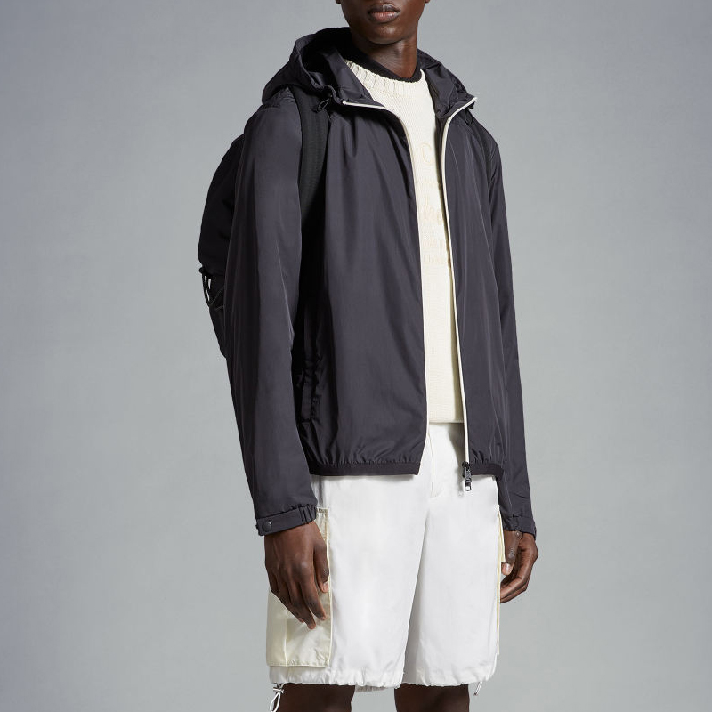 Purchase モンクレール クラピエ フード付きジップ ラグランスリーブジャケット ブラック J10911A0009854A91999