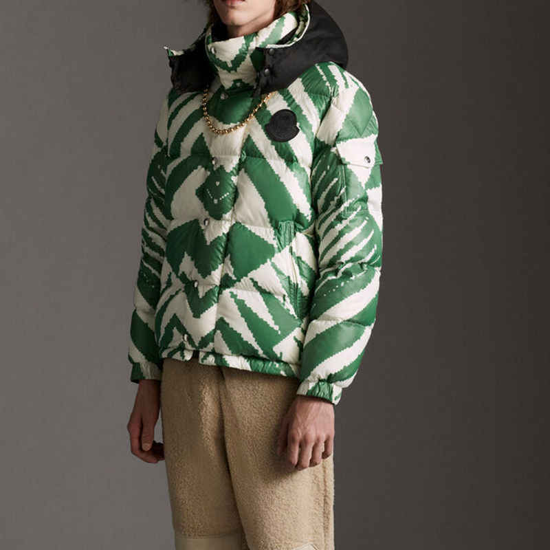 Purchase Moncler 經典可翻轉連帽羽絨外套 男女  綠色 F20921A5287053A1M835