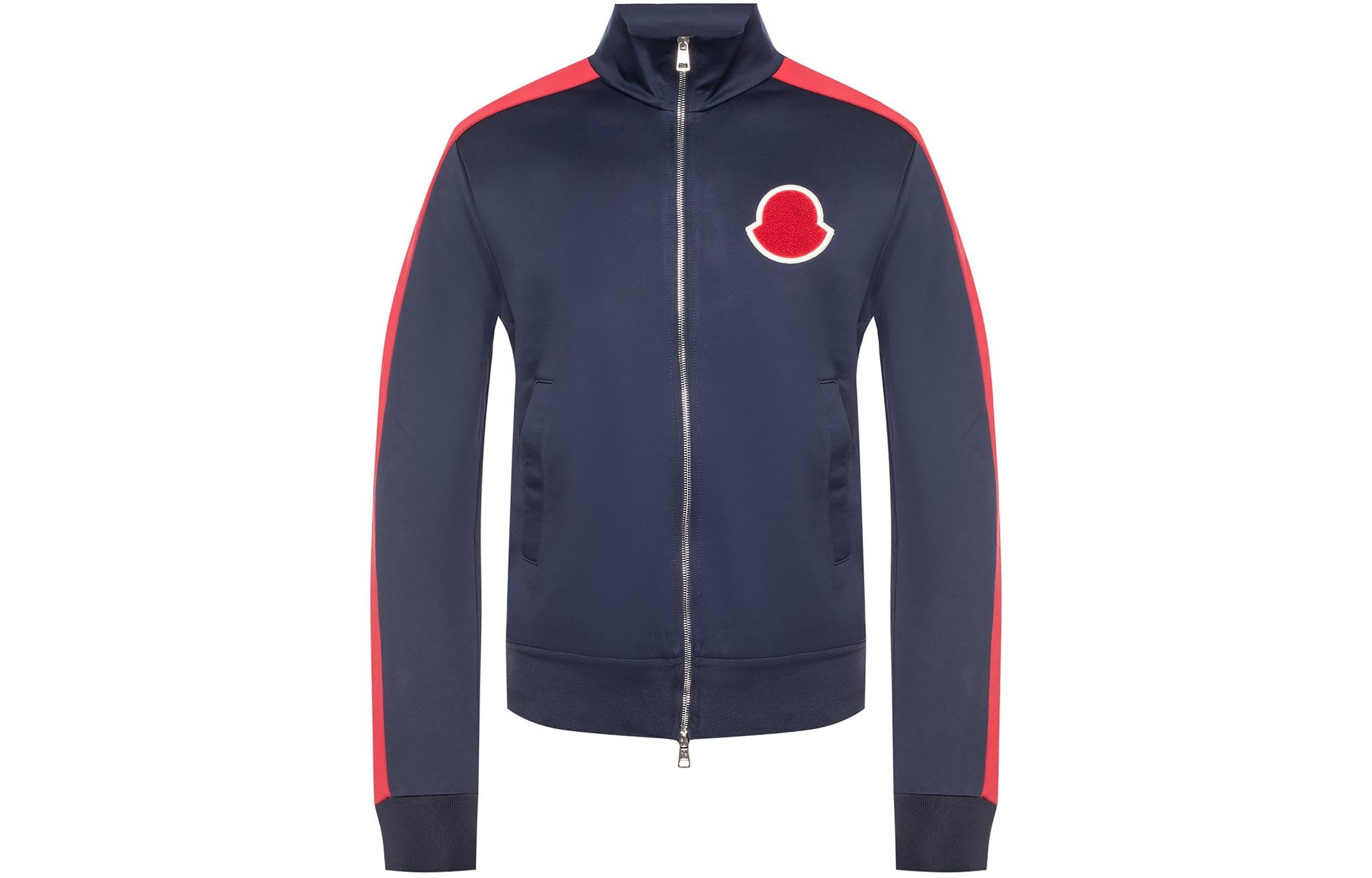 Moncler Color Block Logo Patch Zip-Up Jacket E20918426700C8005778