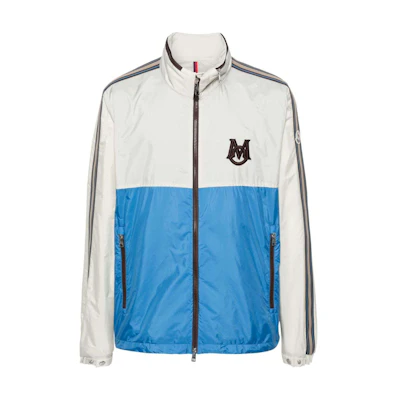 Moncler Colorblock Zip-Up High Neck Jacket Blue J10911A000915968E