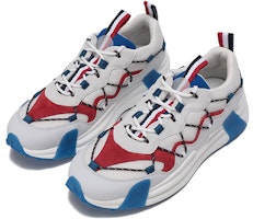 Moncler盟可睐 Compassor 织物皮革 舒適百搭 低幫 運動休閒鞋 男款 白紅藍 Lookbook Moncler盟可睐 Compassor 织物皮革 舒適百搭 低幫 運動休閒鞋 男款 白紅藍