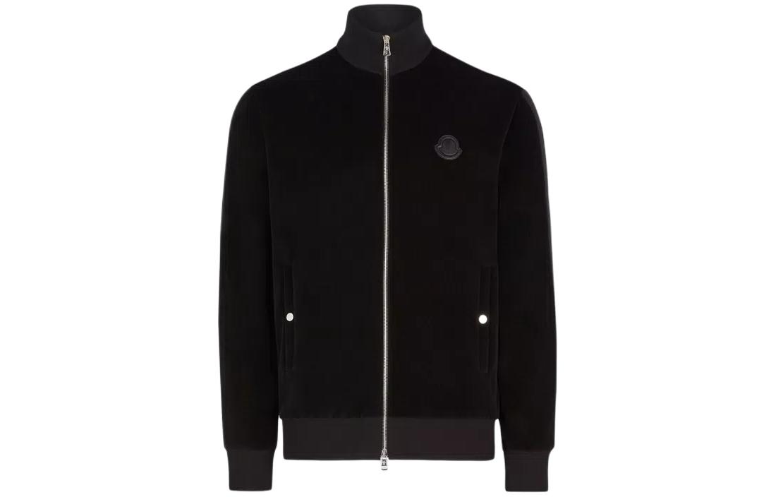 Order 蒙克勒男士燈芯絨拉鍊連帽外套 - 黑色 J10918G0003289A6S999