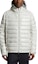 Shop Moncler Cornour Unisex White Hooded Puffer Jacket with Silicone Logo Print. J10911A00003595ZJ034
