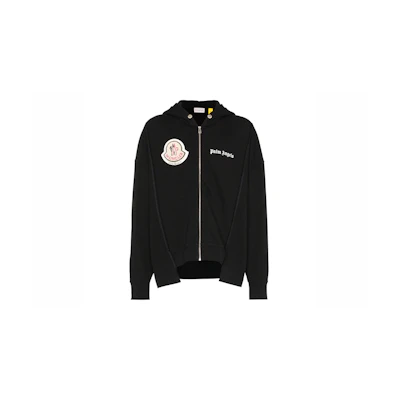 Moncler Cotton Zip-Up Sweatshirt Black 8400150809F5999