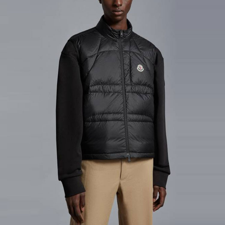 Shop Moncler Cursa SS23 黑色拉鍊羽絨背心 單色款 I10911A00084M2813999