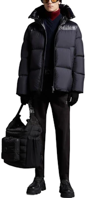 Moncler Damavand FW22 Jaket Hoodie Zip Quilted Biru H20911A0023454A81778 Lookbook Moncler Damavand FW22 Jaket Hoodie Zip Quilted Biru H20911A0023454A81778