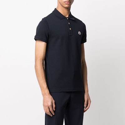 盟可睐深蓝色珍珠纽扣棉质 Polo 衫 E1091834080084556773 Shop 盟可睐深蓝色珍珠纽扣棉质 Polo 衫 E1091834080084556773