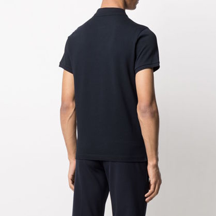 Purchase 盟可睐深蓝色珍珠纽扣棉质 Polo 衫 E1091834080084556773