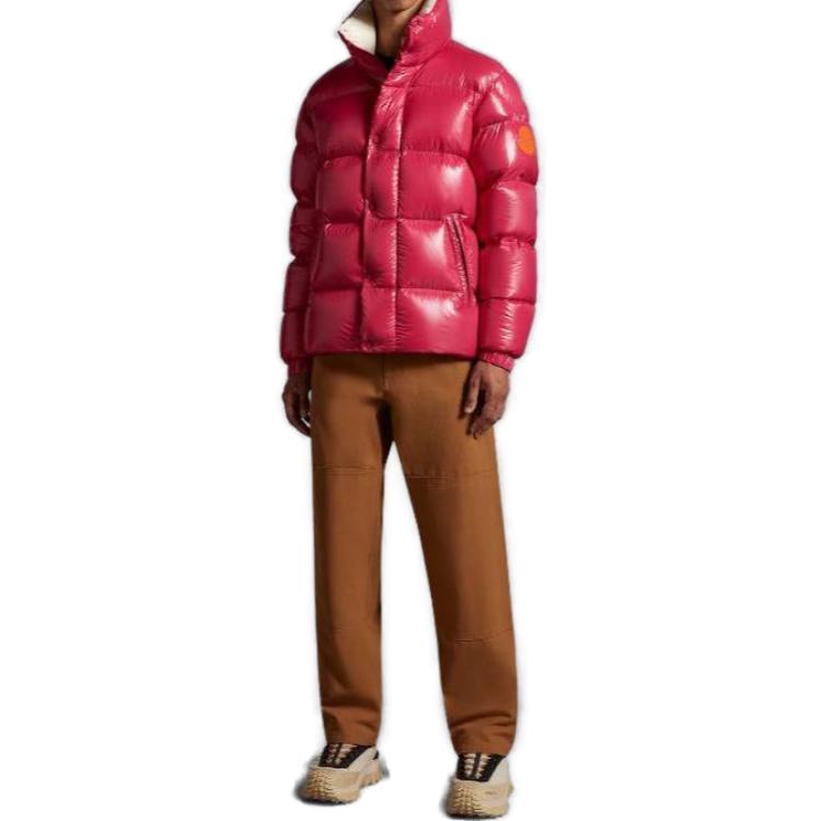 Moncler Dervox FW23 Pink Lightweight Puffer Jacket Unisex with Logo High Collar. I20911A00165595GJ560 圖 3