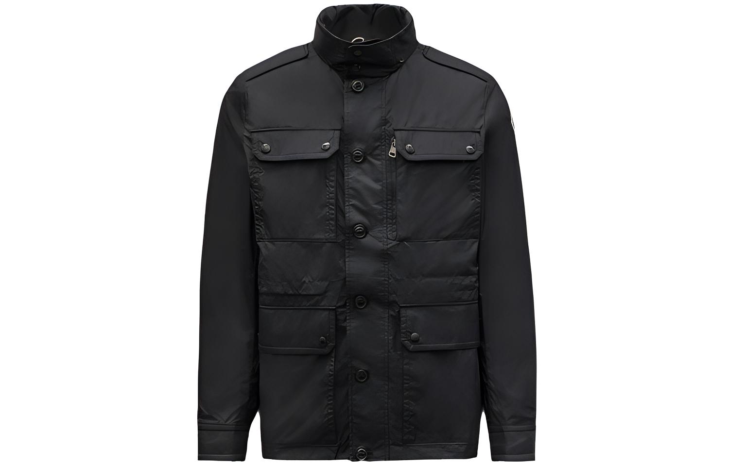 Moncler Detachable Windproof Waterproof Nylon Jacket Black G10911B7180068352999