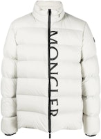 Moncler Dieng FW22 Logo Printed Puffer Jacket White H20911A0017853333901 Moncler Dieng FW22 Logo Printed Puffer Jacket White H20911A0017853333901