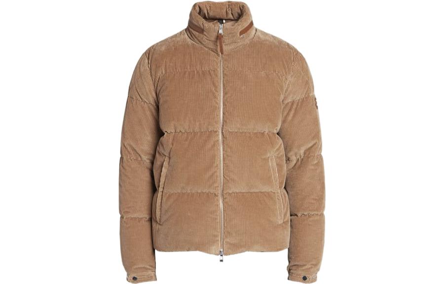 Moncler Down Jacket with Zipper, Solid Color, Stand Collar, Long Sleeves I20911A00092549UU26I