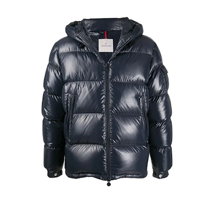 Moncler Ecrins Blue Hooded Down Jacket F20911A5450068950742