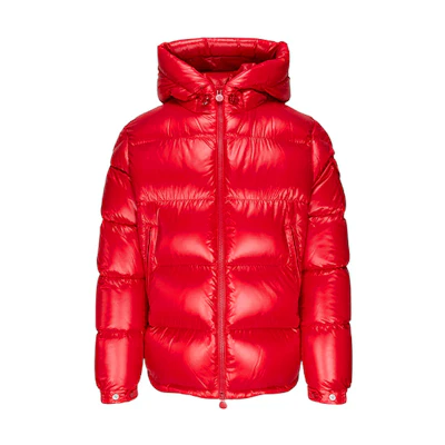 Moncler Ecrins Classic Arm Logo Red Winter Down Jacket 0911A5450068950455
