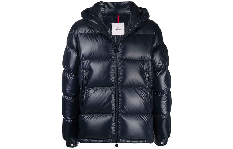 Moncler Ecrins FW21 Unisex Blue Hooded Down Jacket with Zipper G20911A0016868950742 圖 2