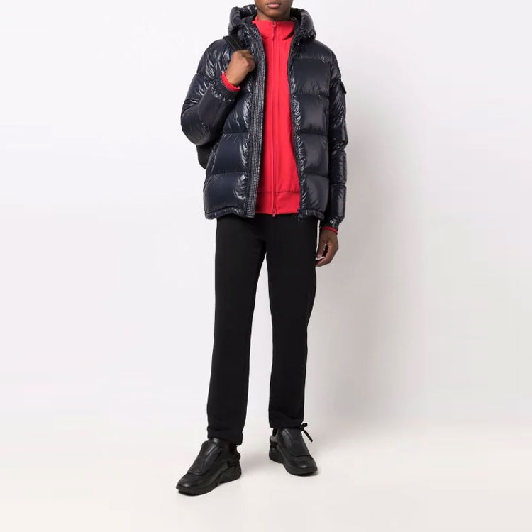 Moncler Ecrins FW21 Unisex Blue Hooded Down Jacket with Zipper G20911A0016868950742 圖 3