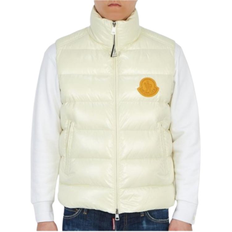 Moncler Ecrins SS21 Quilted Down Jacket with Logo Patch Beige Mens. 1A545006895080T 圖 4