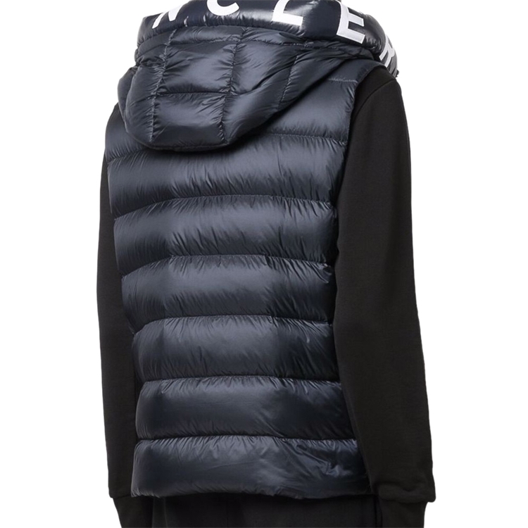 Moncler Egide Series Hooded Sleeveless Down Vest Jacket Navy Blue 1A0001853048742 圖 4