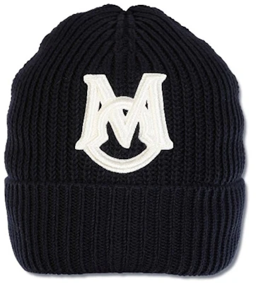 Moncler 刺繡Logo針織毛帽 深藍色 I20913B00014M1509742 Buy Moncler 刺繡Logo針織毛帽 深藍色 I20913B00014M1509742