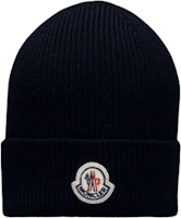 Moncler Embroidered Logo Knit Beanie Unisex Blue. H20913B70500A9342742 Moncler Embroidered Logo Knit Beanie Unisex Blue. H20913B70500A9342742