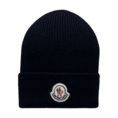 Moncler Embroidered Logo Knit Beanie Unisex Blue. H20913B70500A9342742